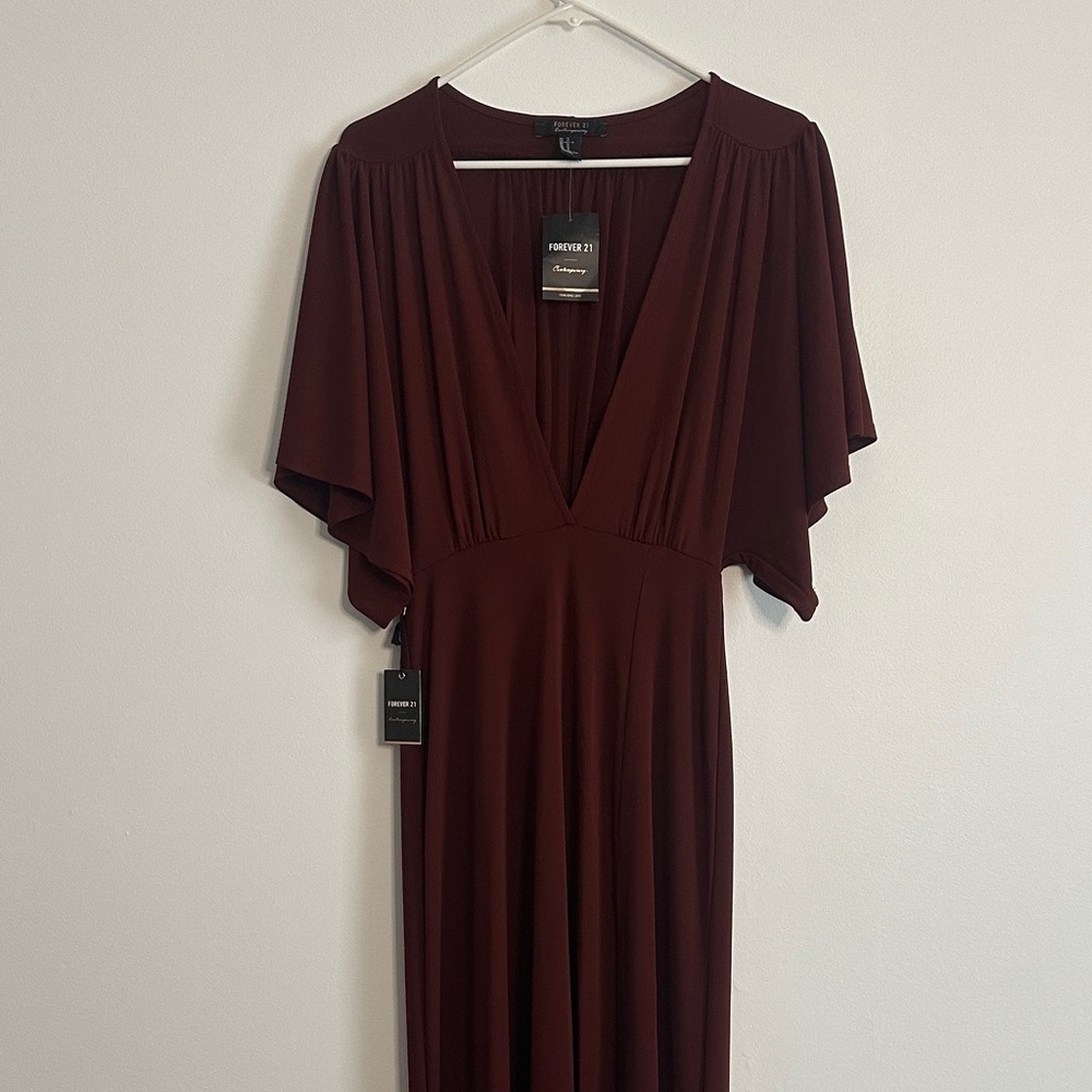 Forever 21 Deep Chestnut Maxi Dress